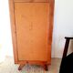 Chiffonnier/ Commode haute ancienne patinée blanc pieds compas