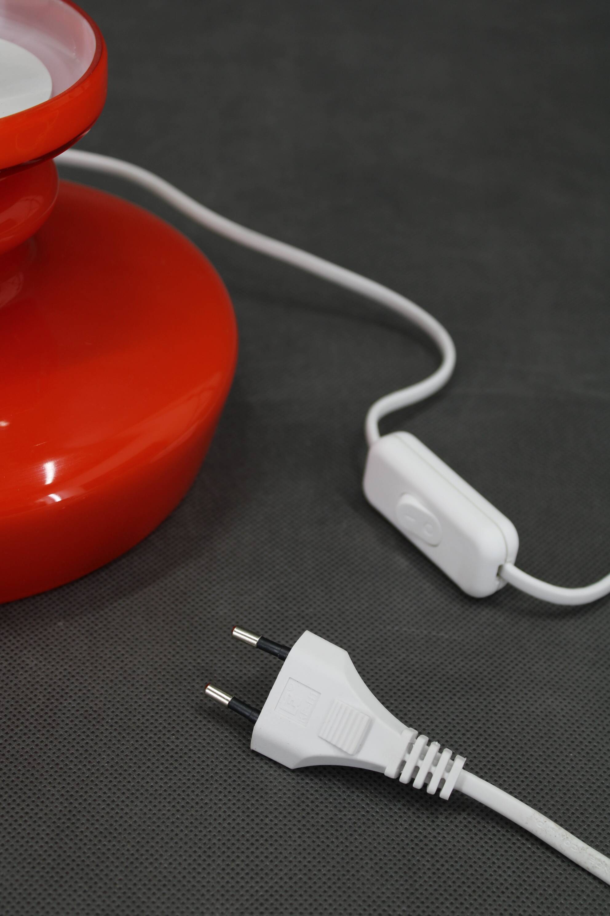 1970s Stepan Tabery Opaline Glass Mushroom Table Lamp, Czechoslovakia