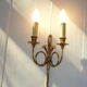 Louis XVI wall sconce hunting horn shape
