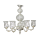Venini ceiling lamp in Murano glass, 1950