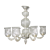Venini ceiling lamp in Murano glass, 1950