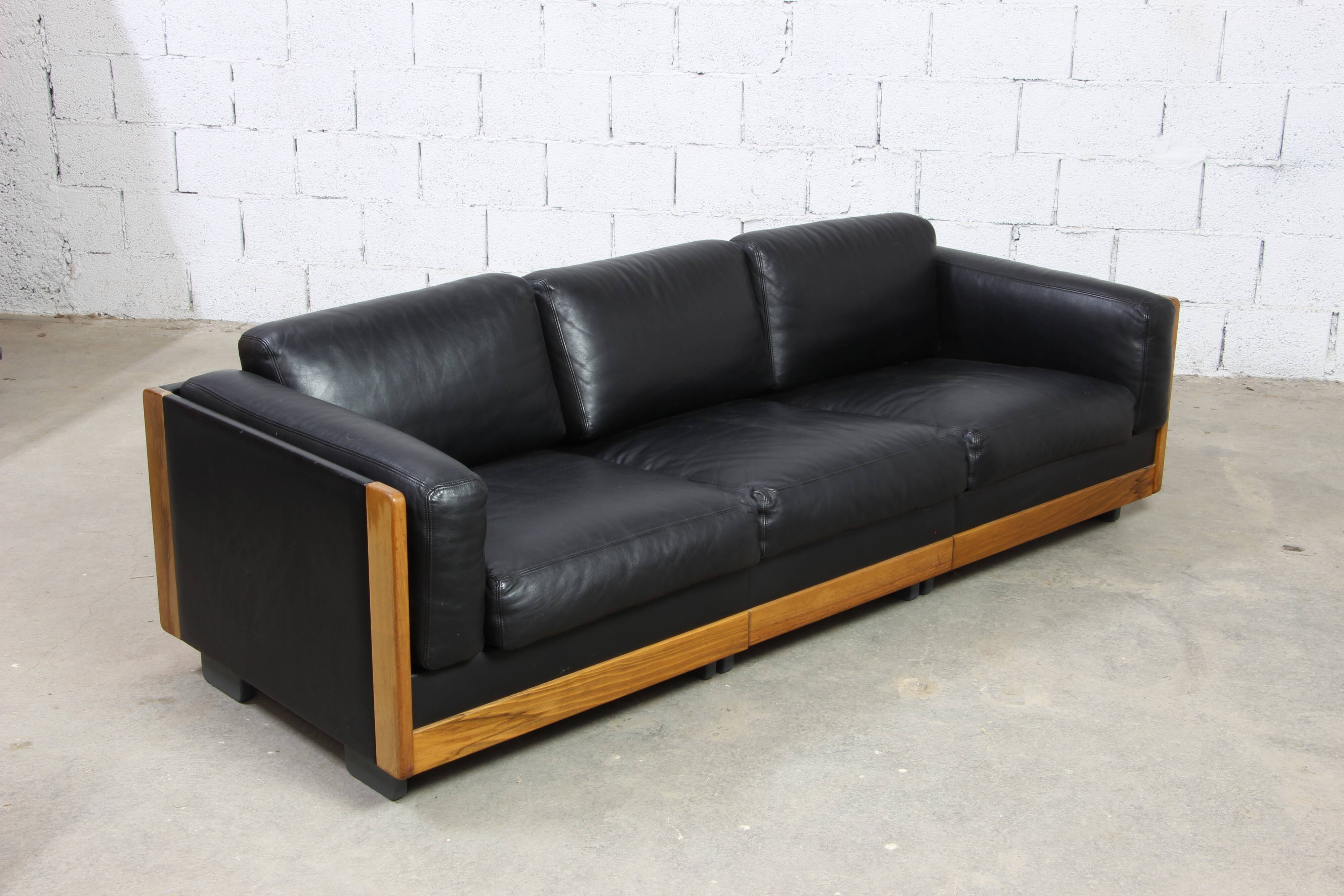 Leather sofa Afra & Tobia Scarpa Cassina