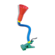 Lampe pince flexible multicolore postmoderne 1980