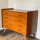 Vintage compass feet commode