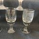 6 antique absinthe glasses