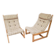 Paire de fauteuils lounge