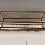 Vintage hat rack, wall-mounted clothes rack, produced in Sweden in the 1960s by Isakssons Habo