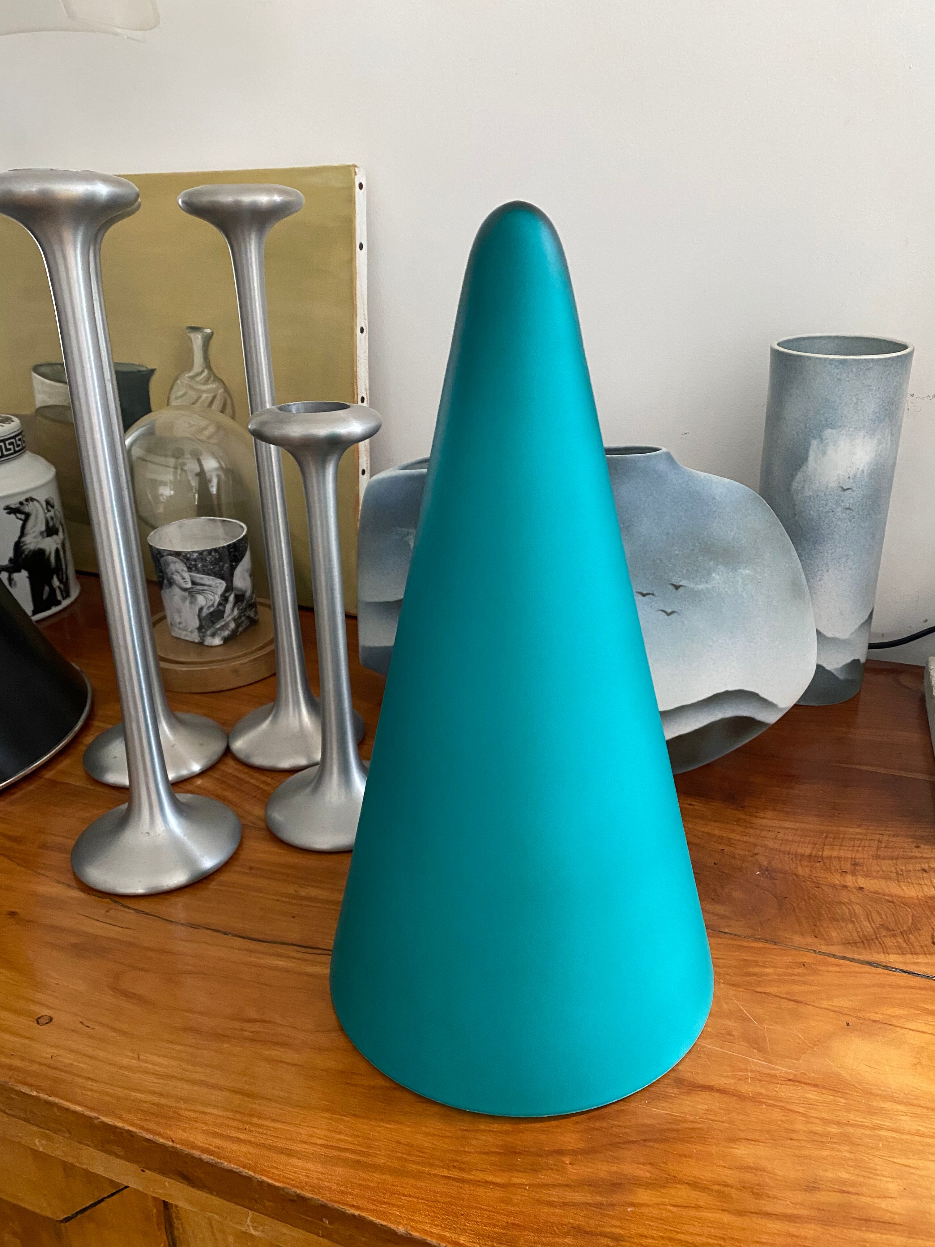 Teepee SCE green cone lamp vintage 80s