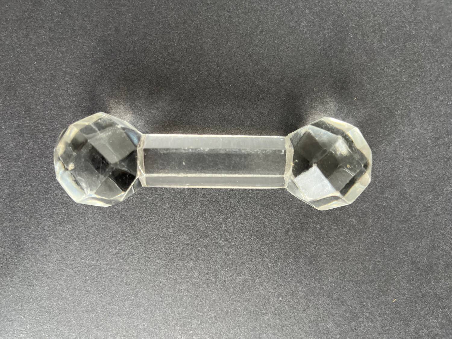 10 vintage glass knife holders