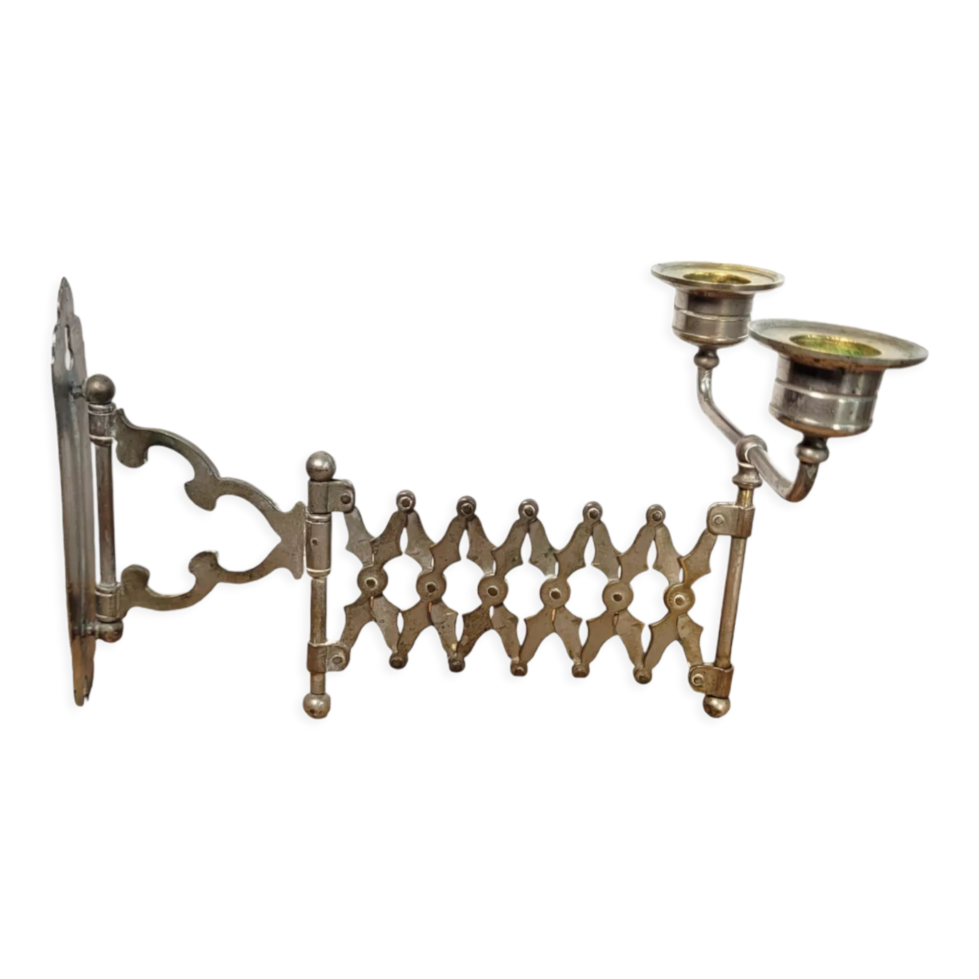 Extendable wall candle holder