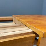 Table à manger vintage tchèque par Jindřich Halabala - Extensible, 1940 Mid-Cen