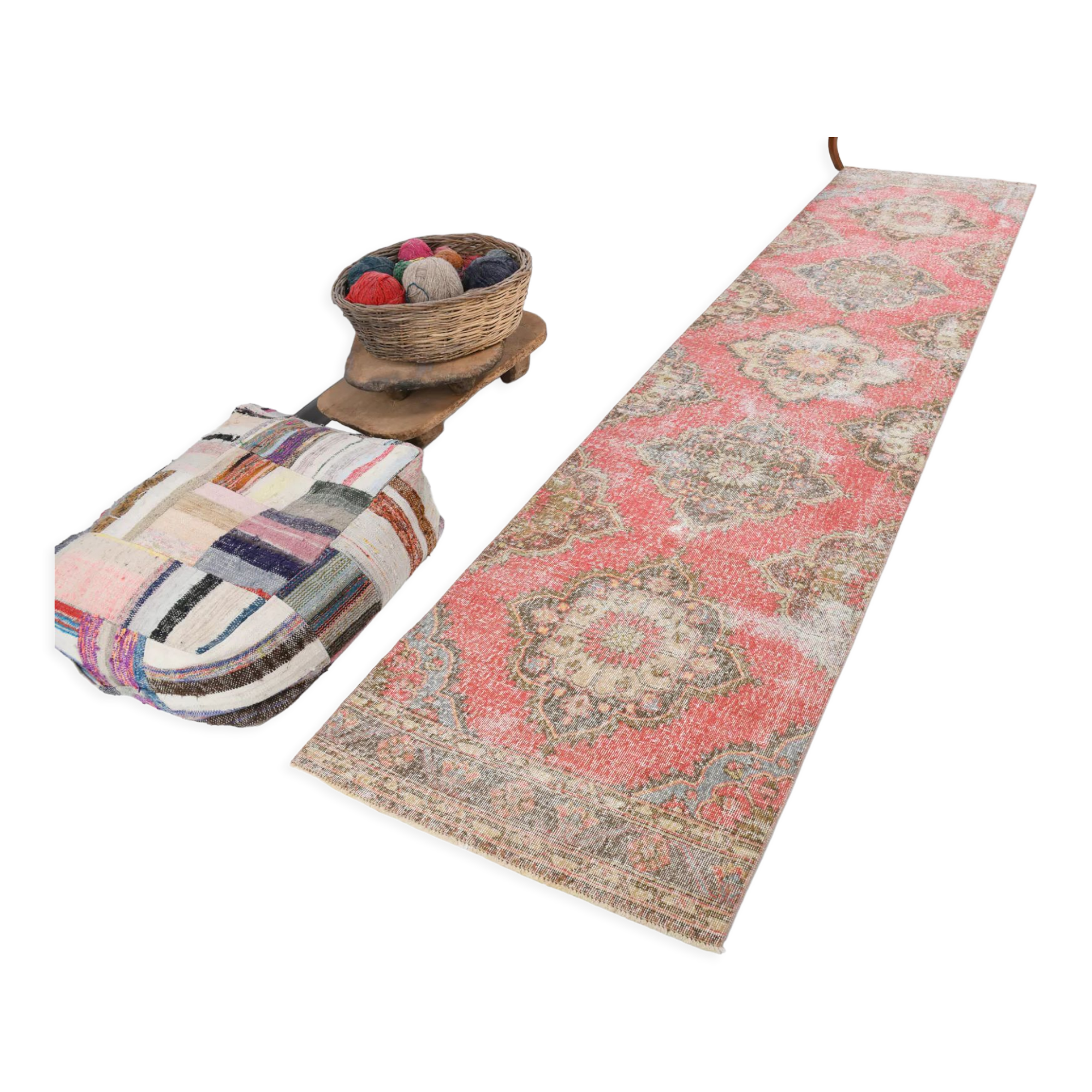 Runner rug madallion 93x373cm