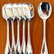 Christofle pearls, 6 ice cream spoons, sorbet, new condition