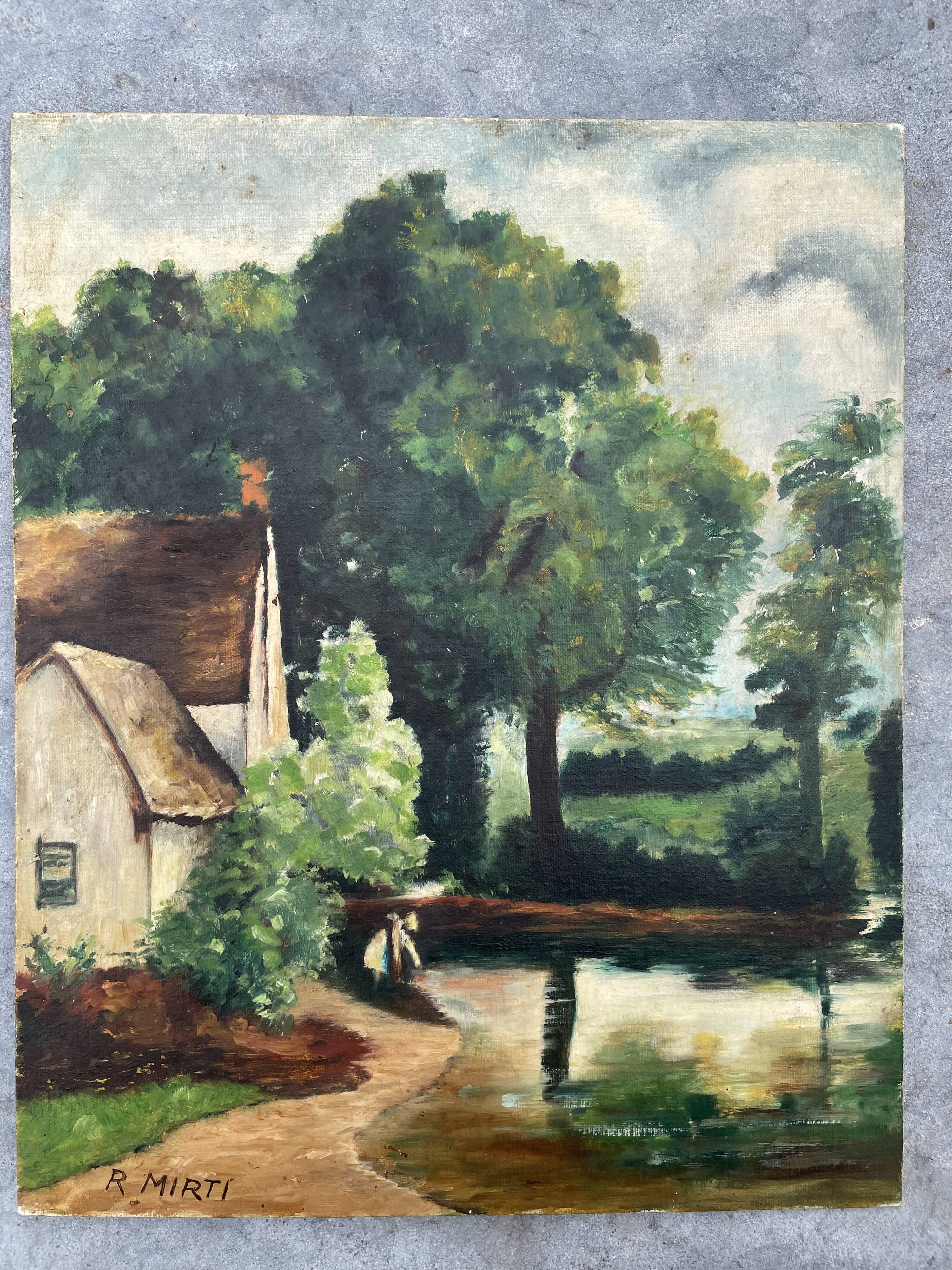 Ancient landscape painting