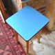 Wooden stool and blue formica - 50s/60s