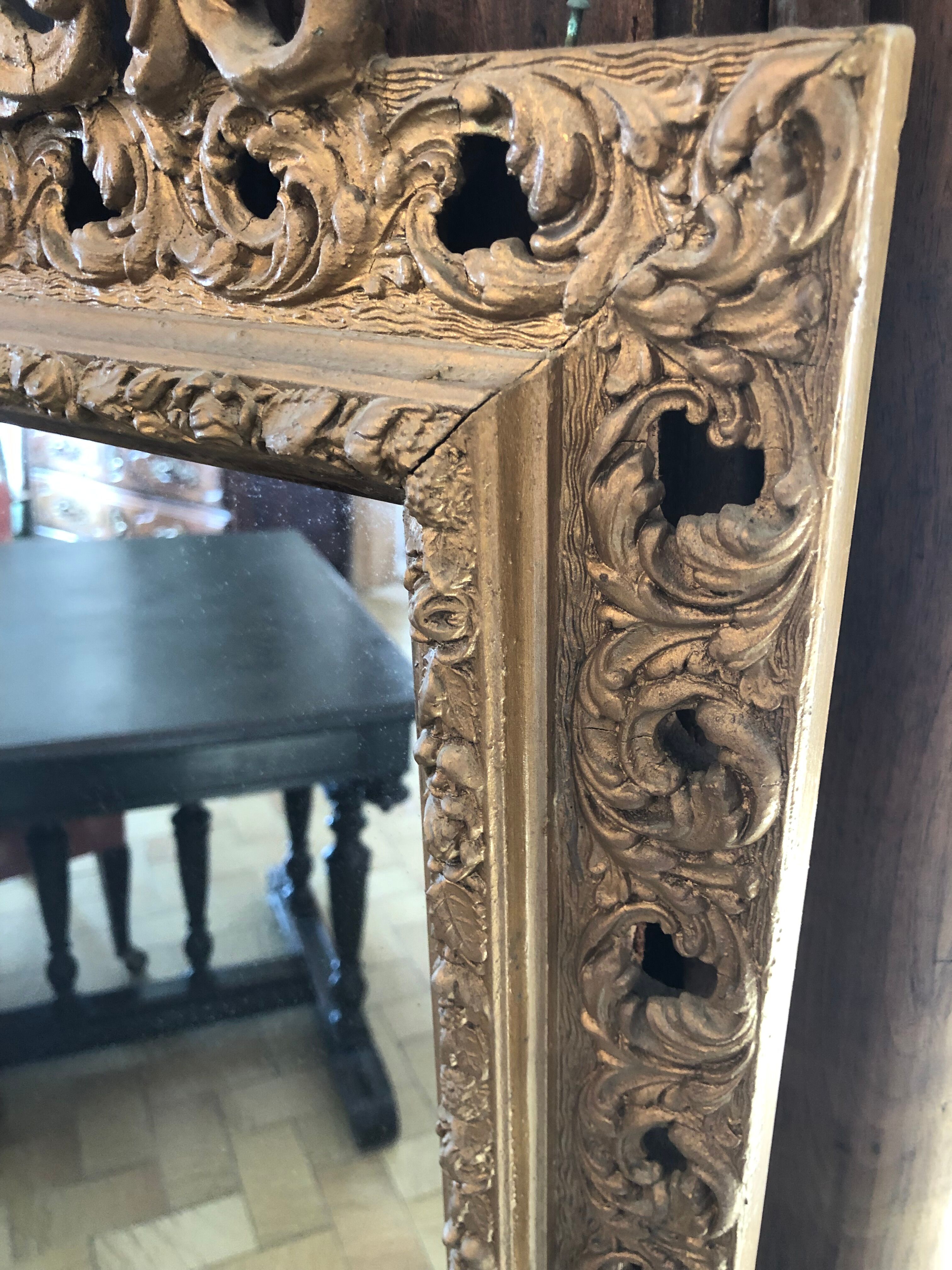 Golden mirror - 150x70