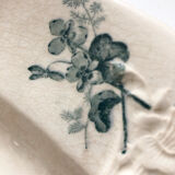 Flat oval iron earth bird and butterfly