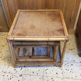 Table gigogne en rotin