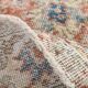 5x9 Pale Red & Blue Shabby Chic Vintage Turkish Rug, 151x259Cm SK5619