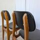 Set of 2 Vintage STOL Kamnik Dining Chair: Black Leather, MCM Chairs