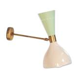 Applique moonlight vert sauge & blanc
