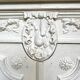 Antique patinated Louis XVI buffet, marble top.