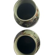 Art Deco, pair of Lunéville earthenware vases circa 1930