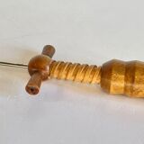 Vintage wooden corkscrew