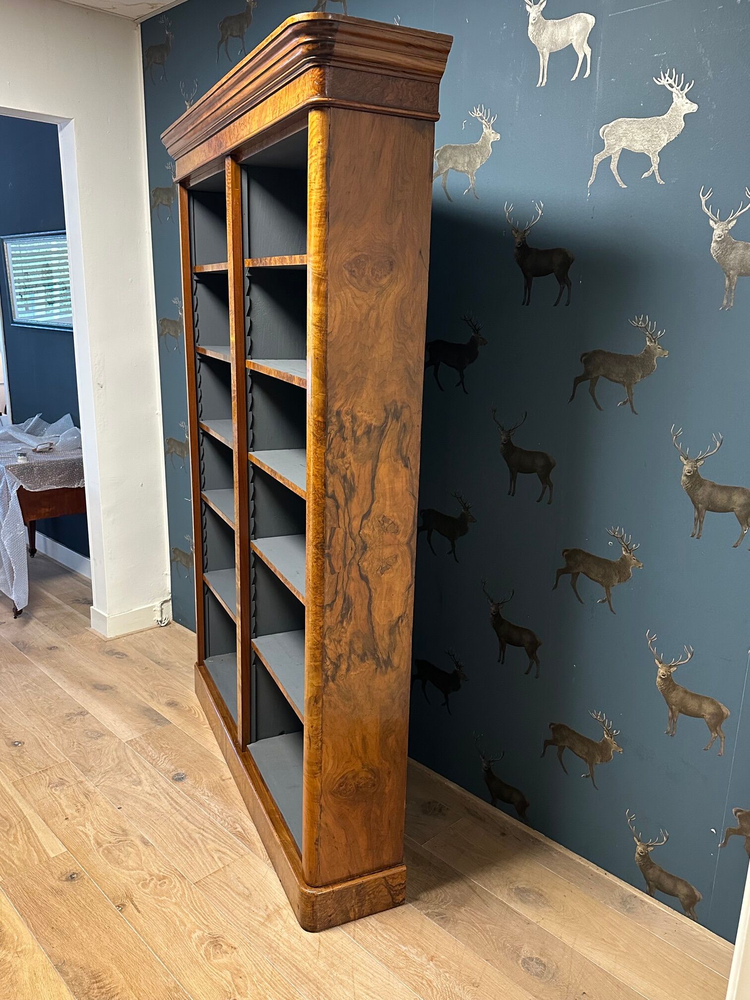 Antique open bookcase