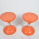 Orange diabolo stool