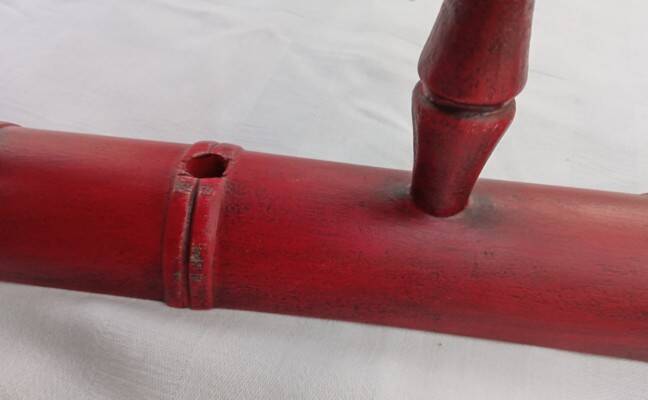 Weathered wood coat rack