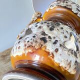 Lamp ceramic fat lava double lighting 70s