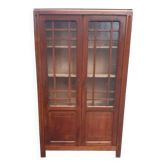 Parisian glass library cabinet