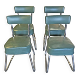 Set of 4 Ronéo Pullman chairs, Bauhaus 1950