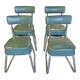 Set of 4 Ronéo Pullman chairs, Bauhaus 1950