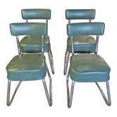 Set of 4 Ronéo Pullman chairs, Bauhaus 1950