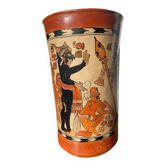Handcrafted reproduction of Mayan vase / pottery