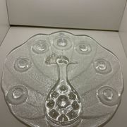 Plateau à Fromage, Peakcock, cristal, Lars Hellsten, Orrefors, Suède, 1970