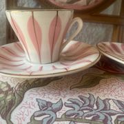Set of 2 vintage Digoin coffee cups