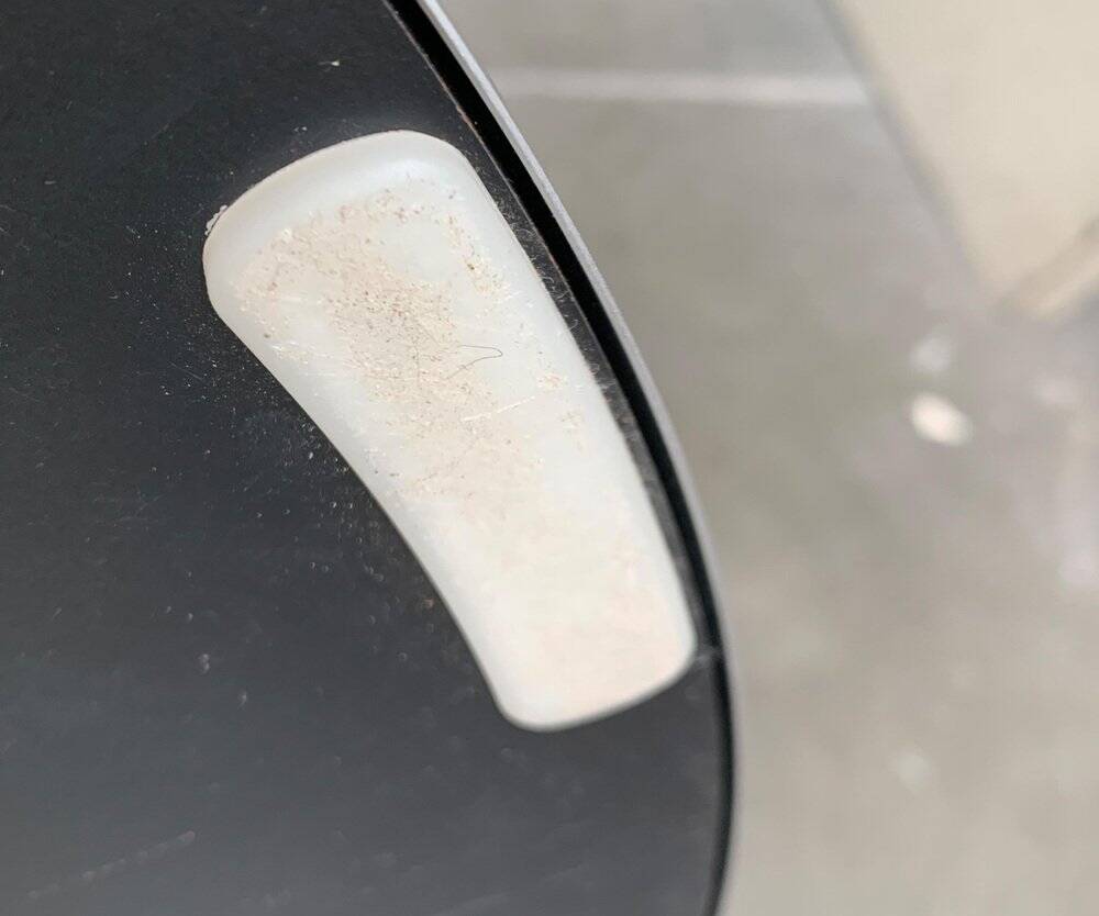 Postmodern side table from the Drift series by Walter Knoll, 1990s.