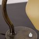 Danish Brass and Opaline Glass Desk Lamp, circa 1930s