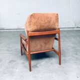 Set of Mid-Century Scandinavian Wingback Armchairs, Denmark, 1960s