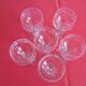 Lot 6 verres à pied en cristal ciselé non signé  hauteur 12,5 cm