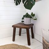 Vintage Table d'appoint Bois massif Chêne Banque de fleurs Table à fleurs Table basse Mid Century ca