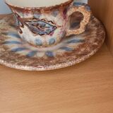 2 ceramic cups Quimper P Fouillen