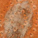 Orange wool turkish rug 299x178cm