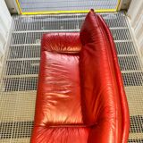 Nicoletti Salotti - 2-seater red leather sofa