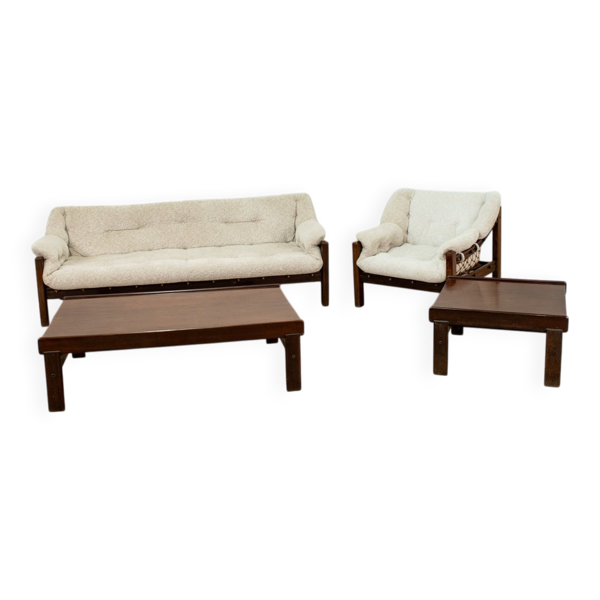 Mobilier de salon série Amazonas vintage par Jean Gillon, 1972, set de 4