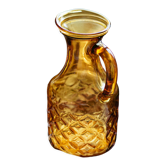 Amber glass pitcher