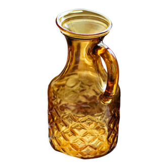 Amber glass pitcher